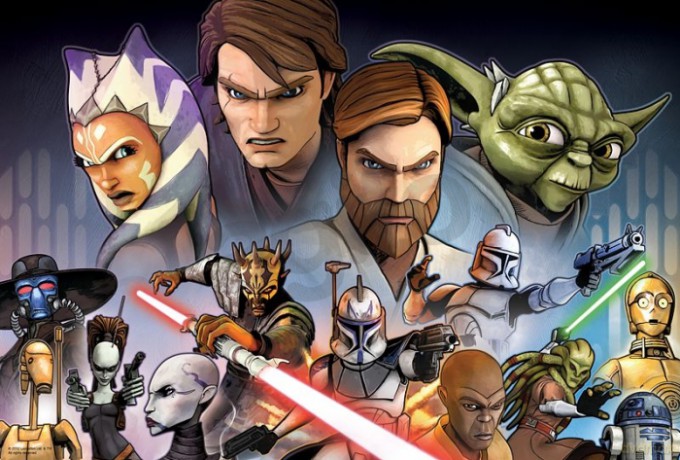 TREFL 100 el. Gwiezdne Wojny - Wojny Klonów (Clone Wars) (16182) (Star Wars) [PUZZLE]