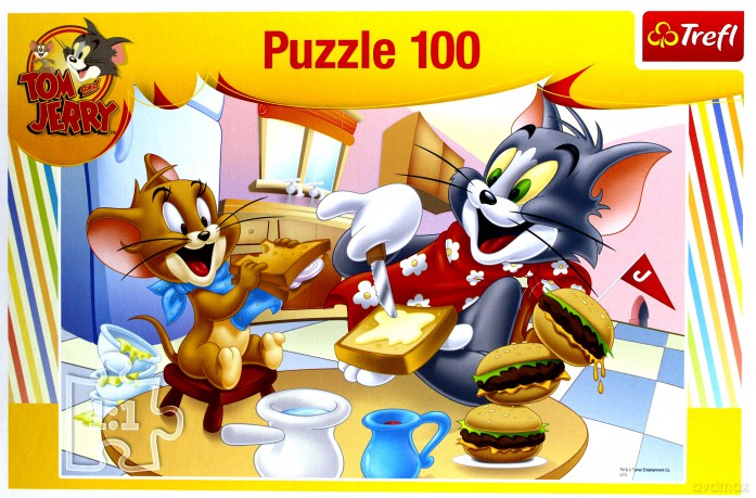 TREFL 100 el. Tom i Jerry - Pyszne śniadanko (16196) [PUZZLE]
