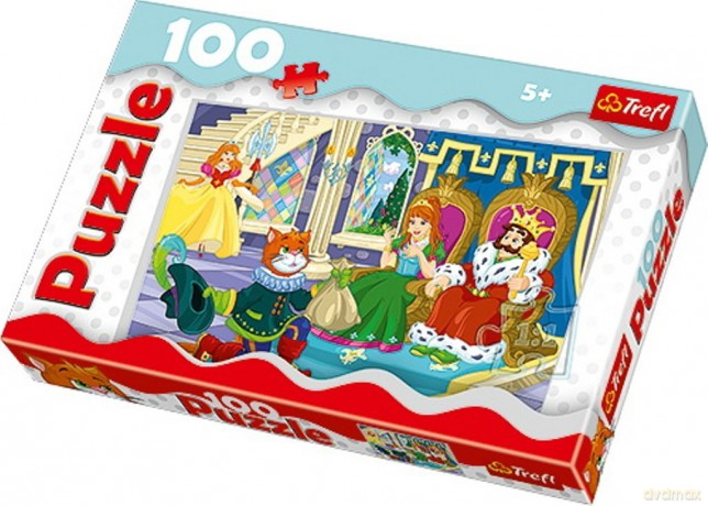 TREFL 100 el. Kot w butach (16201) [PUZZLE]