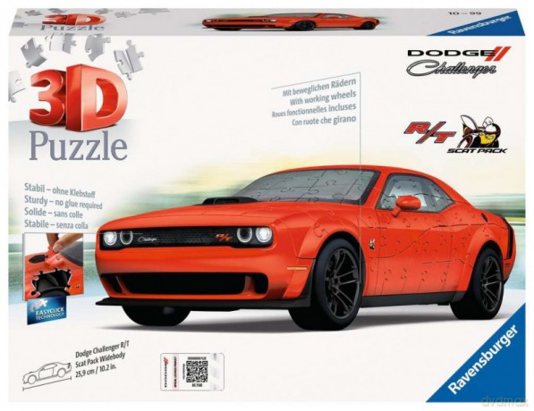 RAVENSBURGER 3D Dodge Challenger R/T Scat Pack Widebod [PUZZLE]