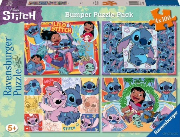 RAVENSBURGER 4x100 el. Disney Stitch [PUZZLE]