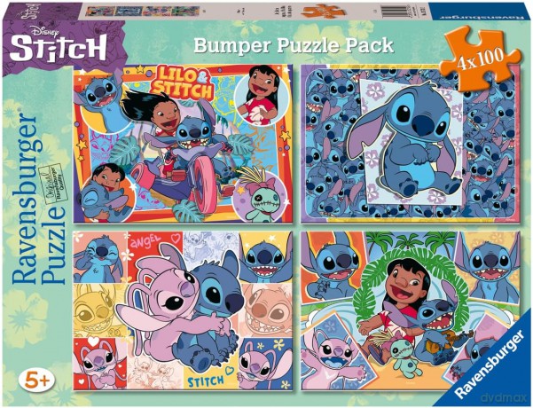 RAVENSBURGER 4x100 el. Disney Stitch [PUZZLE]