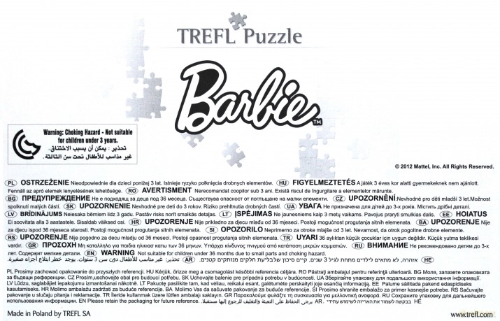 TREFL 60 el. Barbie (17224) [PUZZLE]