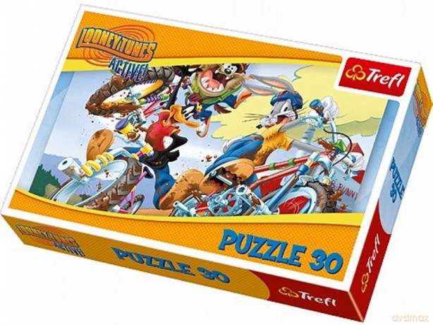 TREFL 30 el. Looney Tunes - Rajd rowerowy (18169) [PUZZLE]