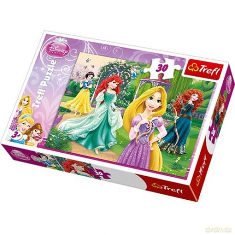 TREFL 30 el. Roszpunka, Merida, Arielka i Śnieżka (Disney) (Księżniczki) (18172) [PUZZLE]