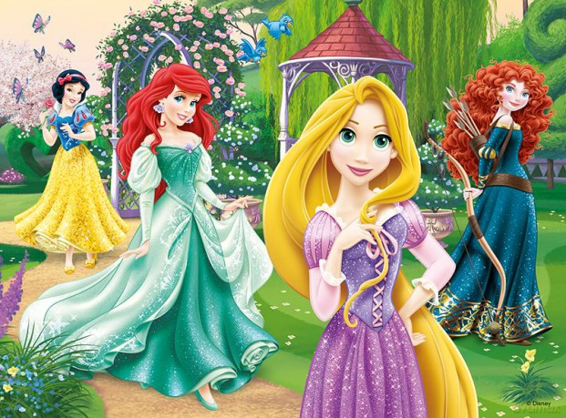 TREFL 30 el. Roszpunka, Merida, Arielka i Śnieżka (Disney) (Księżniczki) (18172) [PUZZLE]