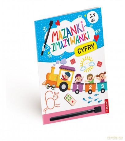 Cyfry. Mazanki-zmazywanki - Anna Borchard [KSIĄŻKA]