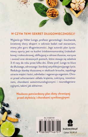 Dieta długowieczności - Valter Longo [KSIĄŻKA]