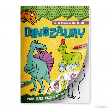 Dinozaury. Kolorowanka dla dzieci - Opracowanie zbiorowe [KSIĄŻKA]