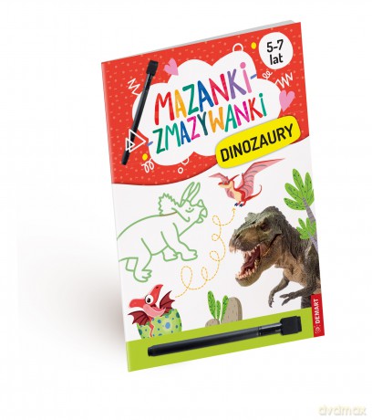 Dinozaury. Mazanki-zmazywanki - Anna Borchard [KSIĄŻKA]
