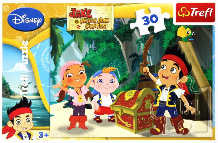 TREFL 30 Jake i Piraci z Nibylandii: Skarb (Disney) (18182) [PUZZLE]