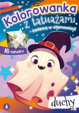Duchy. Kolorowanka z tatuażami - świecą w ciemności - Opracowanie zbiorowe [KSIĄŻKA]