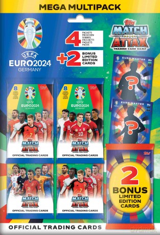 Euro 2024 Topps Cards mega multipack [KARTY]