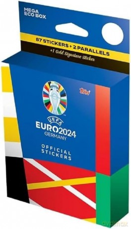 Euro 2024 Topps Stickers mega eco box