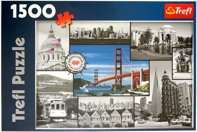 TREFL 1500 - Kolaż San Francisco (26127) [PUZZLE]
