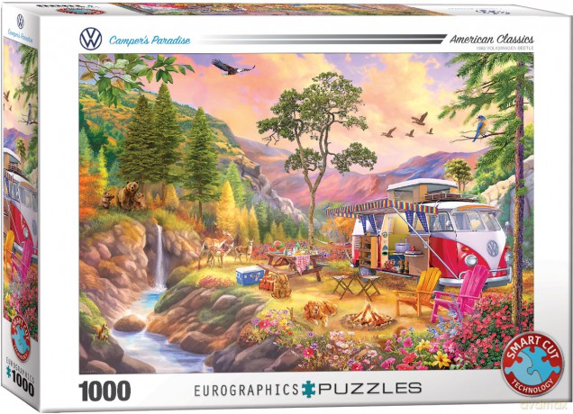 EUROGRAPHICS 1000 el. VW Bus Camper's Paradise by 6000-5866 [PUZZLE]