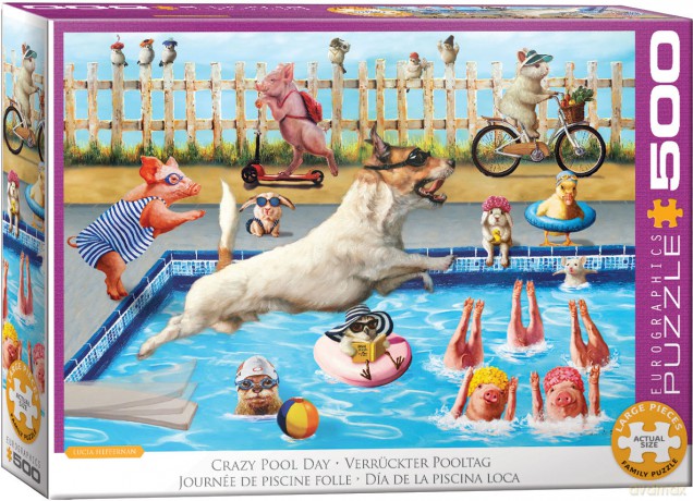EUROGRAPHICS 500 el. Crazy pool day by Lucia Heffer 6500-5878 [PUZZLE]