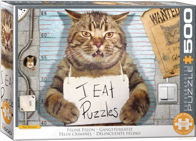 EUROGRAPHICS 500 el. Felony Cat by Paul Normand 6500-5786 [PUZZLE]
