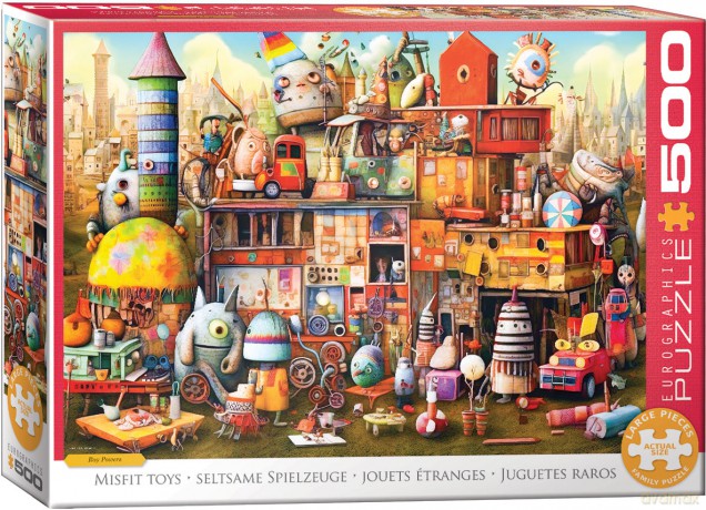 EUROGRAPHICS 500 el. Misfit Toys by Ray Powers 6500-5909 [PUZZLE]