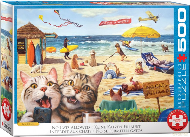 EUROGRAPHICS 500 el. No cats allowed by Lucia Heffe 6500-5879 [PUZZLE]
