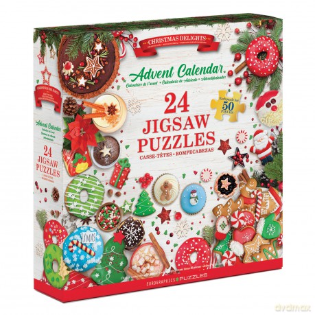 EUROGRAPHICS Kalendarz adwentowy Christmas Delights 9924-5811 [PUZZLE]