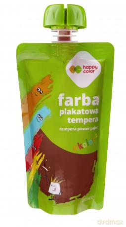 Farba plakatowa tempera 100 ml brązowy