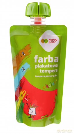 Farba plakatowa tempera 100 ml czerwony