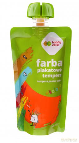 Farba plakatowa tempera 100 ml neon pomarańczowy