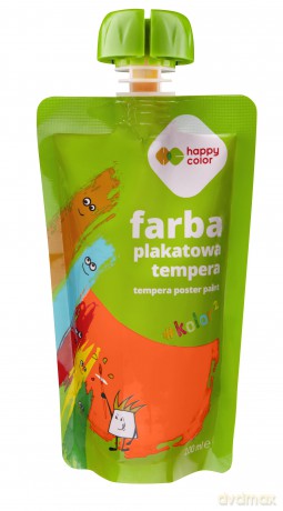 Farba plakatowa tempera 100 ml pomarańczowy