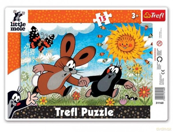 TREFL 15 Ramkowe: Little Mole Krecik - Biegnijmy! (31160) [PUZZLE]
