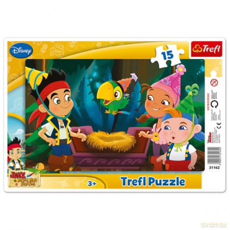 TREFL 15 Ramkowe: Jake i Piraci z Nibylandii - Hej Przygodo! (Disney) (31162) [PUZZLE]