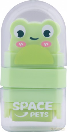 Gumka do ołówka z rolką oczyszczającą Space Pets 1 szt. mix