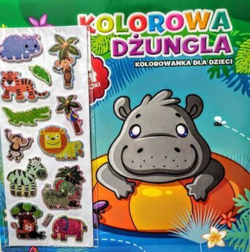 Kolorowa dżungla Hipopotam - Opracowanie zbiorowe [KSIĄŻKA]