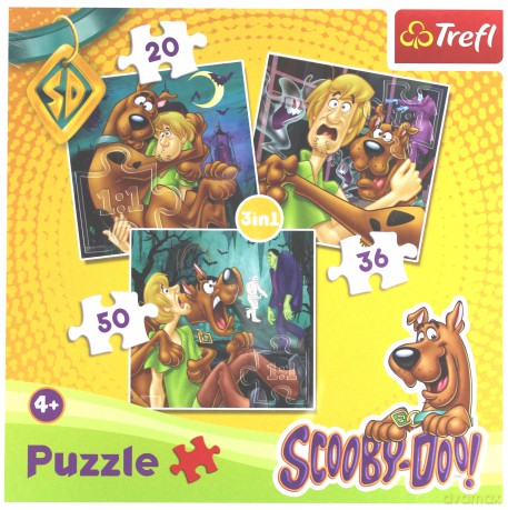 TREFL 3W1 Scooby Doo (34145) [PUZZLE]