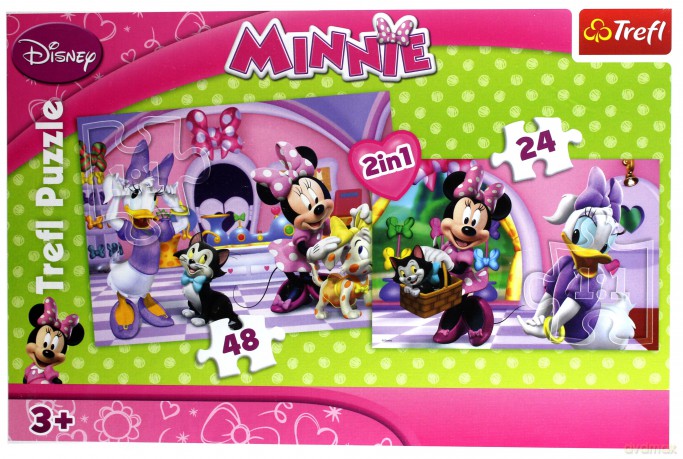TREFL 2w1 - Minnie na zakupach (Myszka Miki) (Disney) (34166) [PUZZLE]