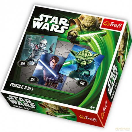 TREFL 3 w 1 Gwiezdne Wojny: Wojownicy galaktyki (34188) (Star Wars) [PUZZLE]