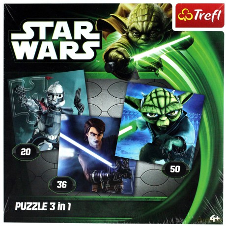 TREFL 3 w 1 Gwiezdne Wojny: Wojownicy galaktyki (34188) (Star Wars) [PUZZLE]