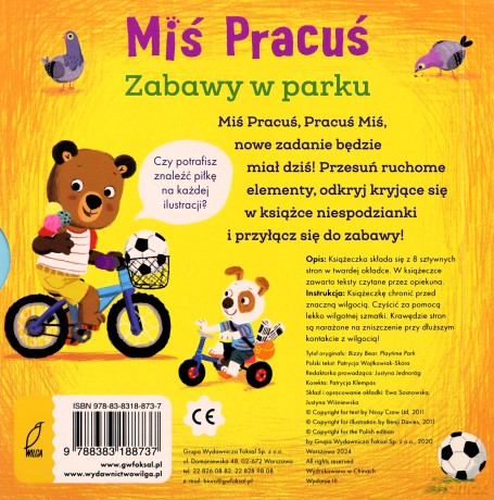 Miś Pracuś. Zabawy w parku - Benji Davies [KSIĄŻKA]