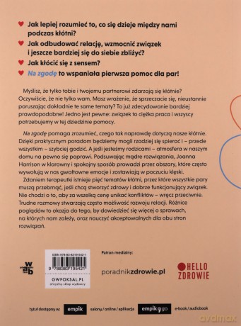 Na zgodę. 5 kłótni, które wzmocnią wasz związek - Joanna Harrison [KSIĄŻKA]
