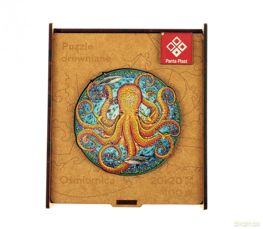 PANTA PLAST 100 el. drewniane A4 Ośmiornica [PUZZLE]