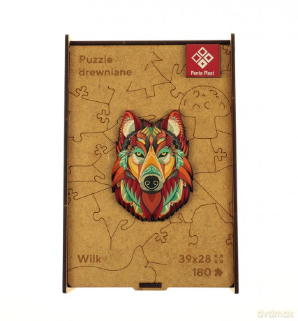 PANTA PLAST 180 el. drewniane A3 Wilk [PUZZLE]