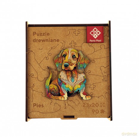 PANTA PLAST 90 el. drewniane A4 Pies [PUZZLE]