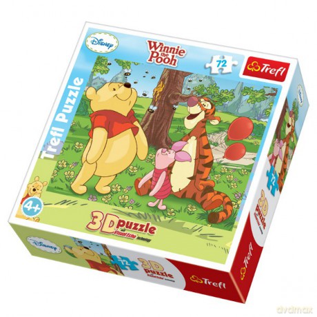 TREFL 72 Kubuś Puchatek: Pszczółki (Disney) 3D (35558) [PUZZLE 3D]
