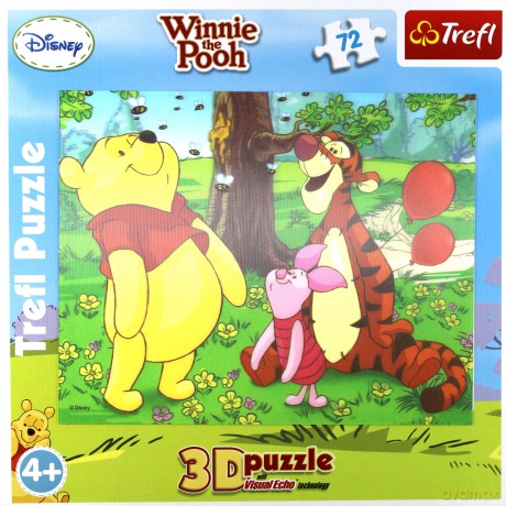 TREFL 72 Kubuś Puchatek: Pszczółki (Disney) 3D (35558) [PUZZLE 3D]