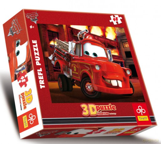 TREFL 48 Auta: Pali się (Disney) (Cars) 3D (35723) [PUZZLE 3D]