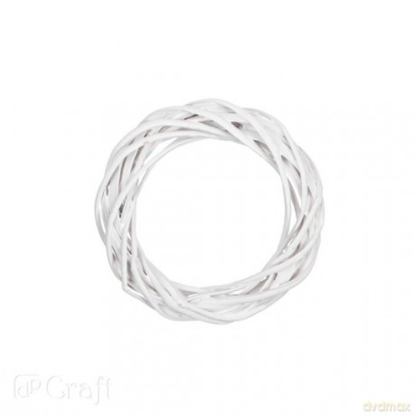 Wianek wiklinowy biały 15 cm