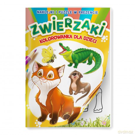 Zwierzaki. Kolorowanka dla dzieci - Opracowanie zbiorowe [KSIĄŻKA]