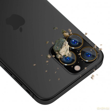 Ochrona na obiektyw aparatu do Apple iPhone 15 Pro - 3mk Lens Protection Pro Dark Gold