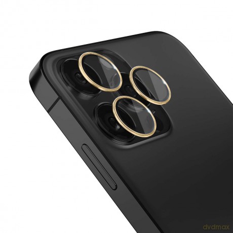 Ochrona na obiektyw aparatu do Apple iPhone 15 Pro - 3mk Lens Protection Pro Dark Gold