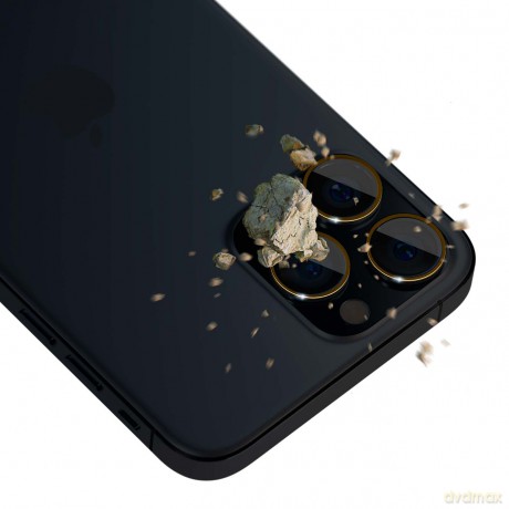 Ochrona na obiektyw aparatu do Apple iPhone 15 Pro Max - 3mk Lens Protection Pro Dark Gold